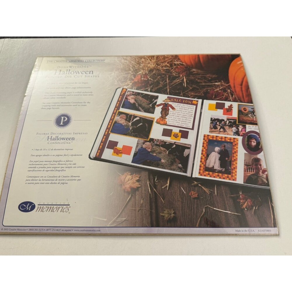Creative Memories Done With One Printed Die Cut Shapes Halloween New CS14